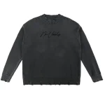 No Vanity Distressed Logo Sweater (2)