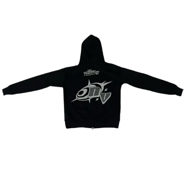No Vanity Full Zip Hoodie WhiteGray (2)