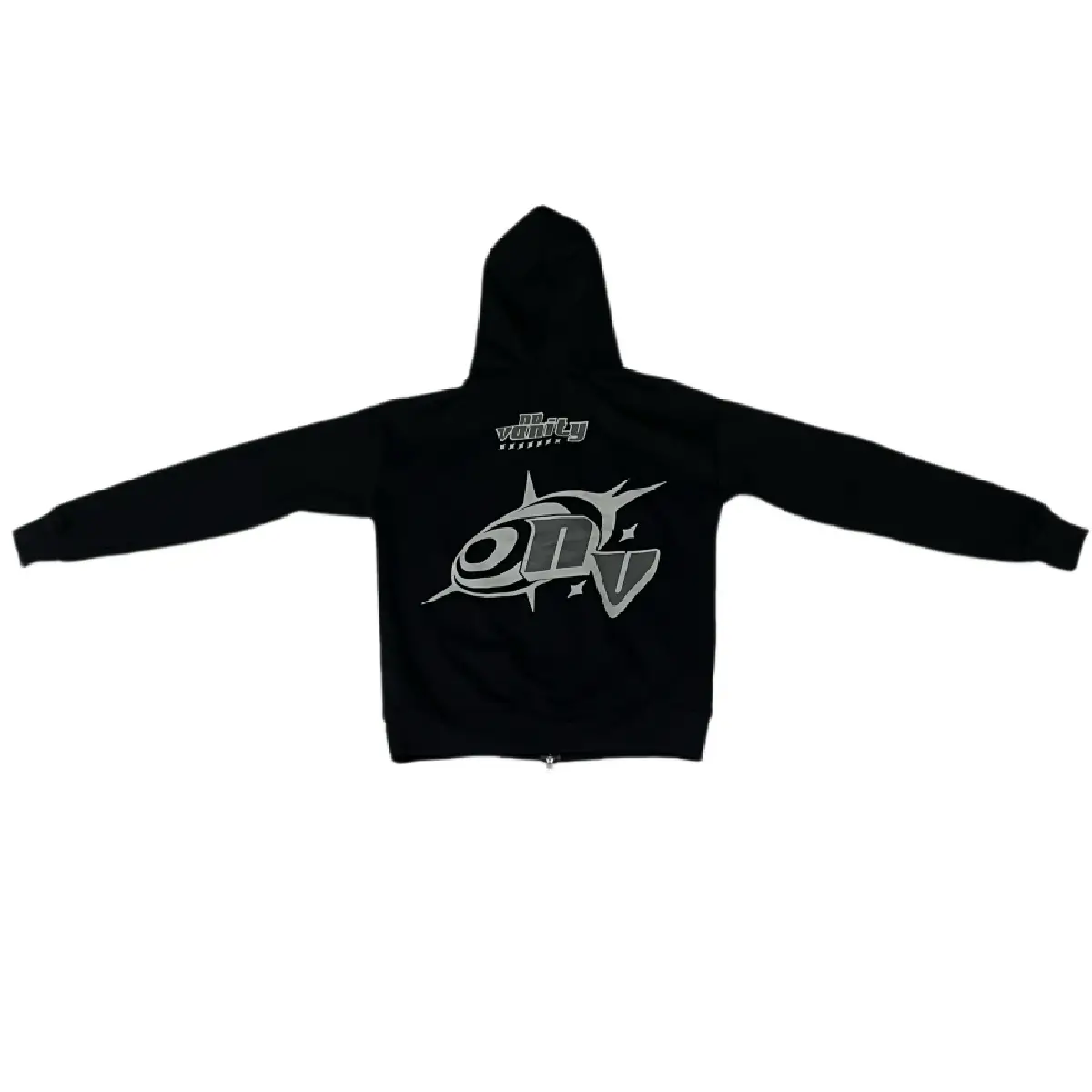 No Vanity Full Zip Hoodie WhiteGray (2)