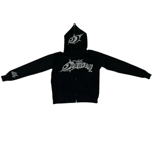 No Vanity Full Zip Hoodie WhiteGray (3)