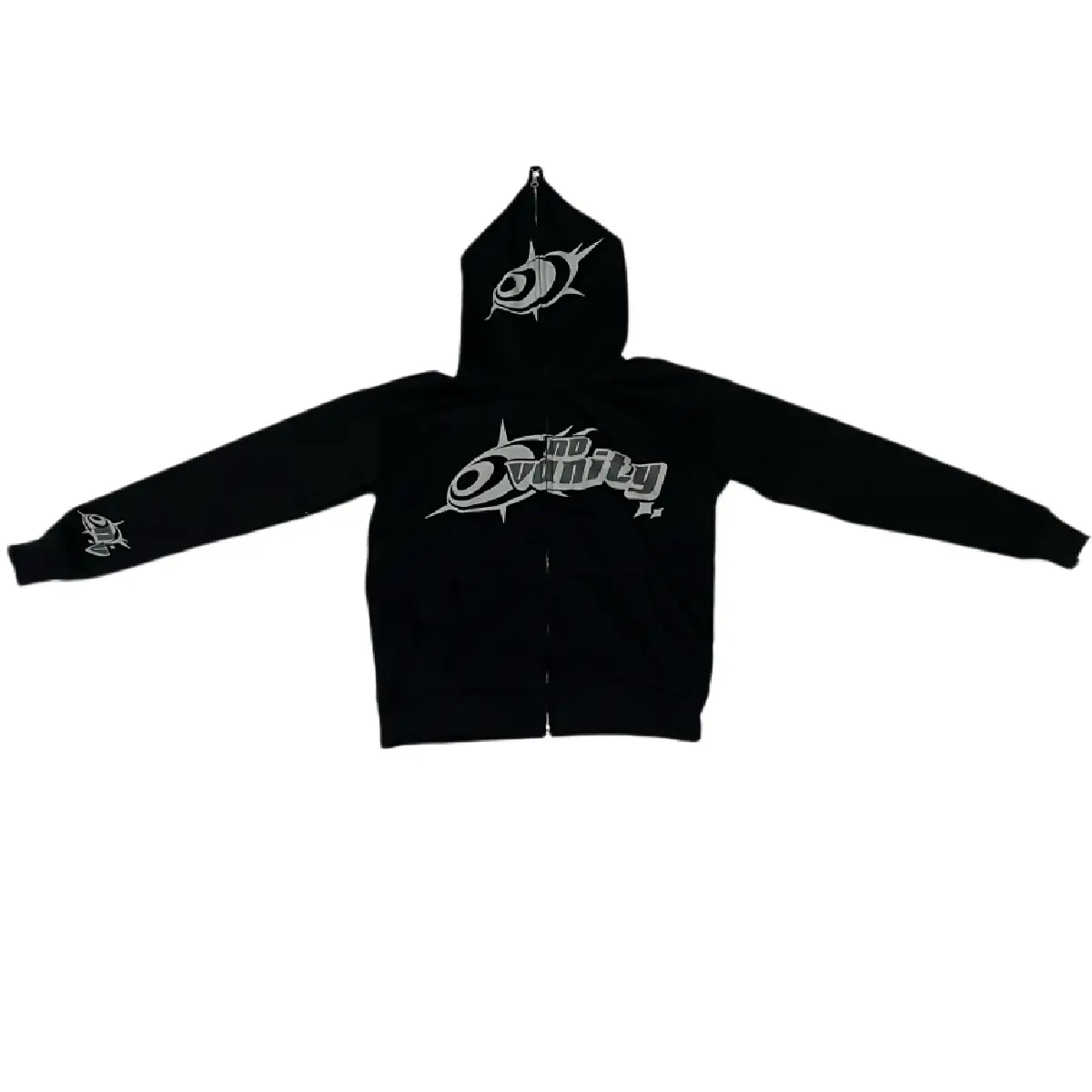 No Vanity Full Zip Hoodie WhiteGray (3)