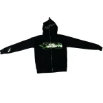 No Vanity Full Zip Up Hoodie Green (1)