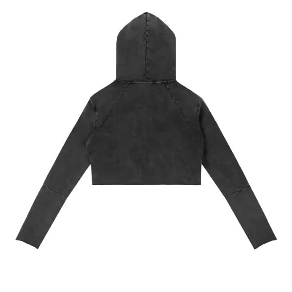 No Vanity Raw Edge Fem Hoodie (1)