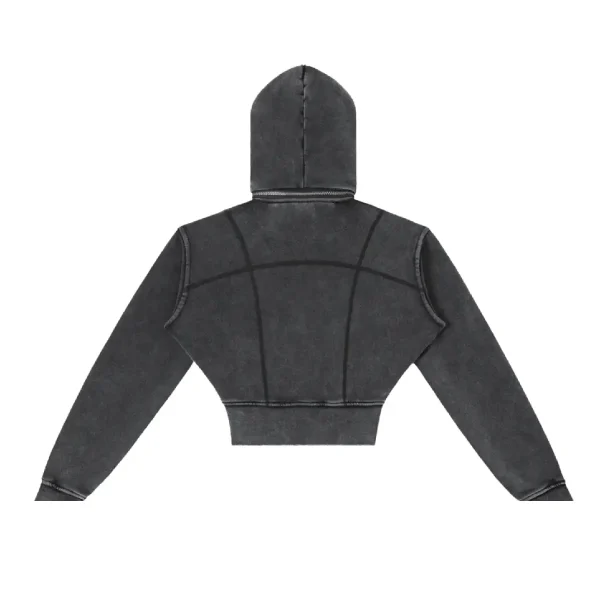 No Vanity Vintage Wash Crop Hoodie (1)