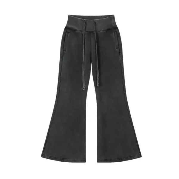 No Vanity Vintage Wash Flare Sweatpants (2)