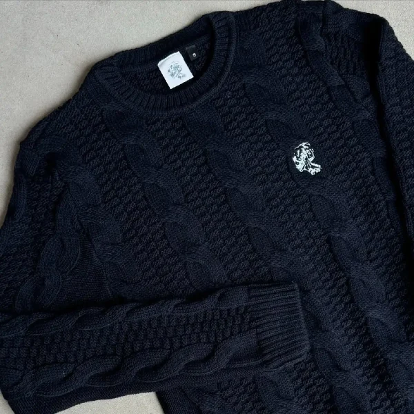 Novanity Knit Sweater Navy (4)