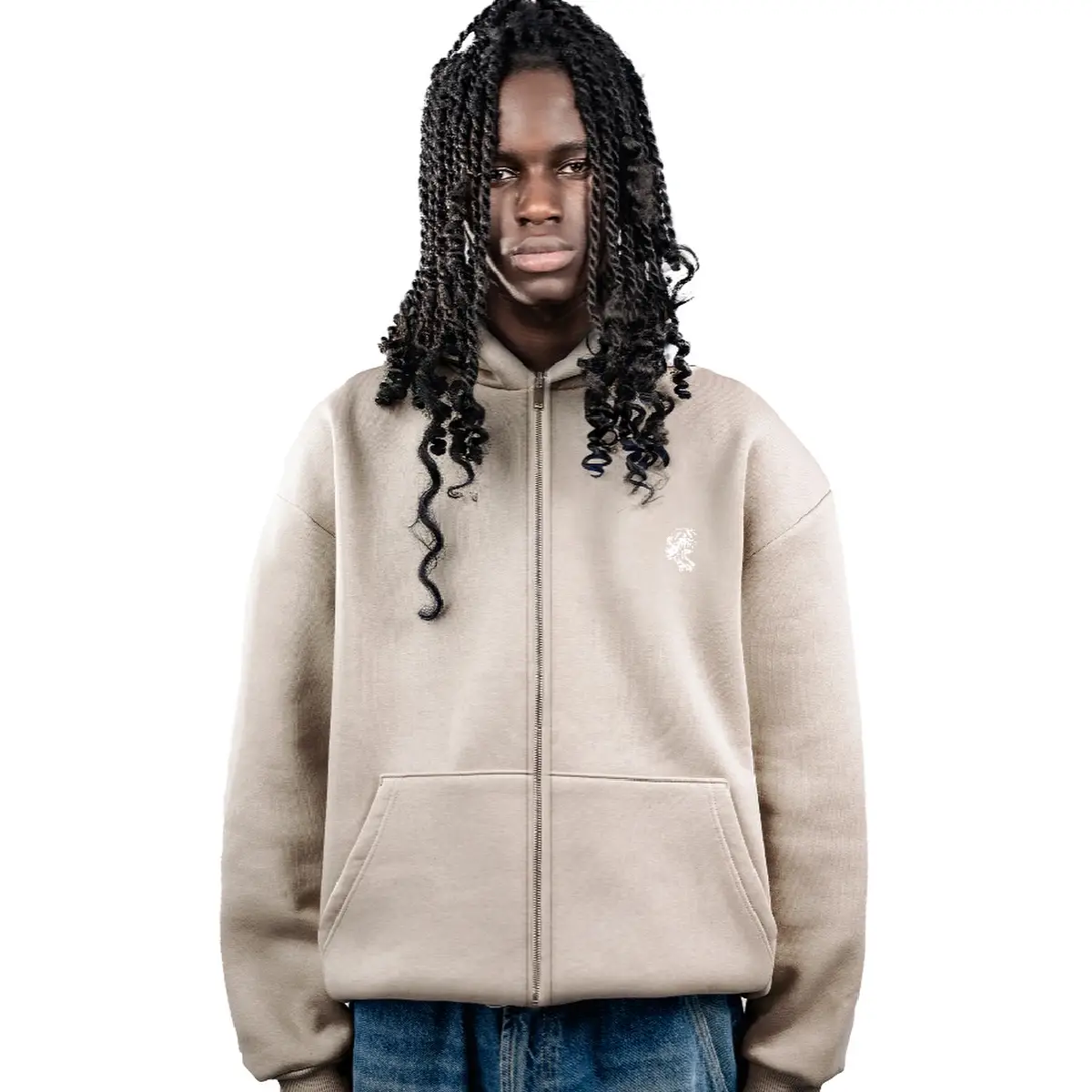 Novanity Zip Hoodie Avorio (2)